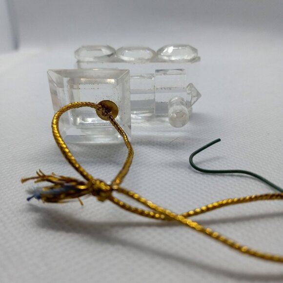 Timeless Treasures Locomotive Train Engine Cut Crystal Faceted Ornament Vintage - Picture 5 of 6